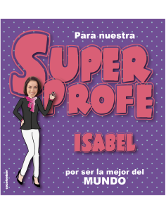 Pack regalo personalizado para maestras Superprofe "Corcho" 2