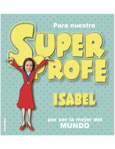 Pack regalo personalizado para profesoras Superprofe "Bambú" 2