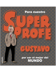 Pack regalo personalizado para profesor Superprofe "Corcho" 2